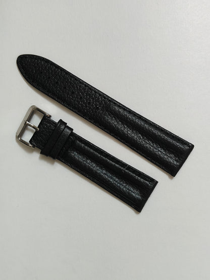 Limited Edition Double strip black leather strap