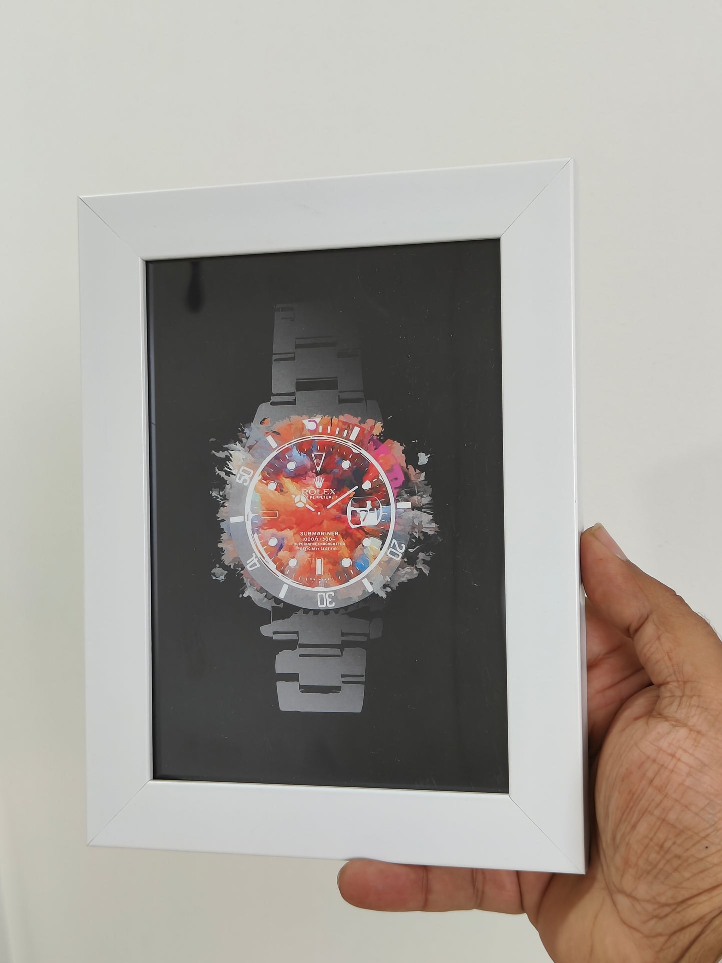 Color burst Watch Wall Frame