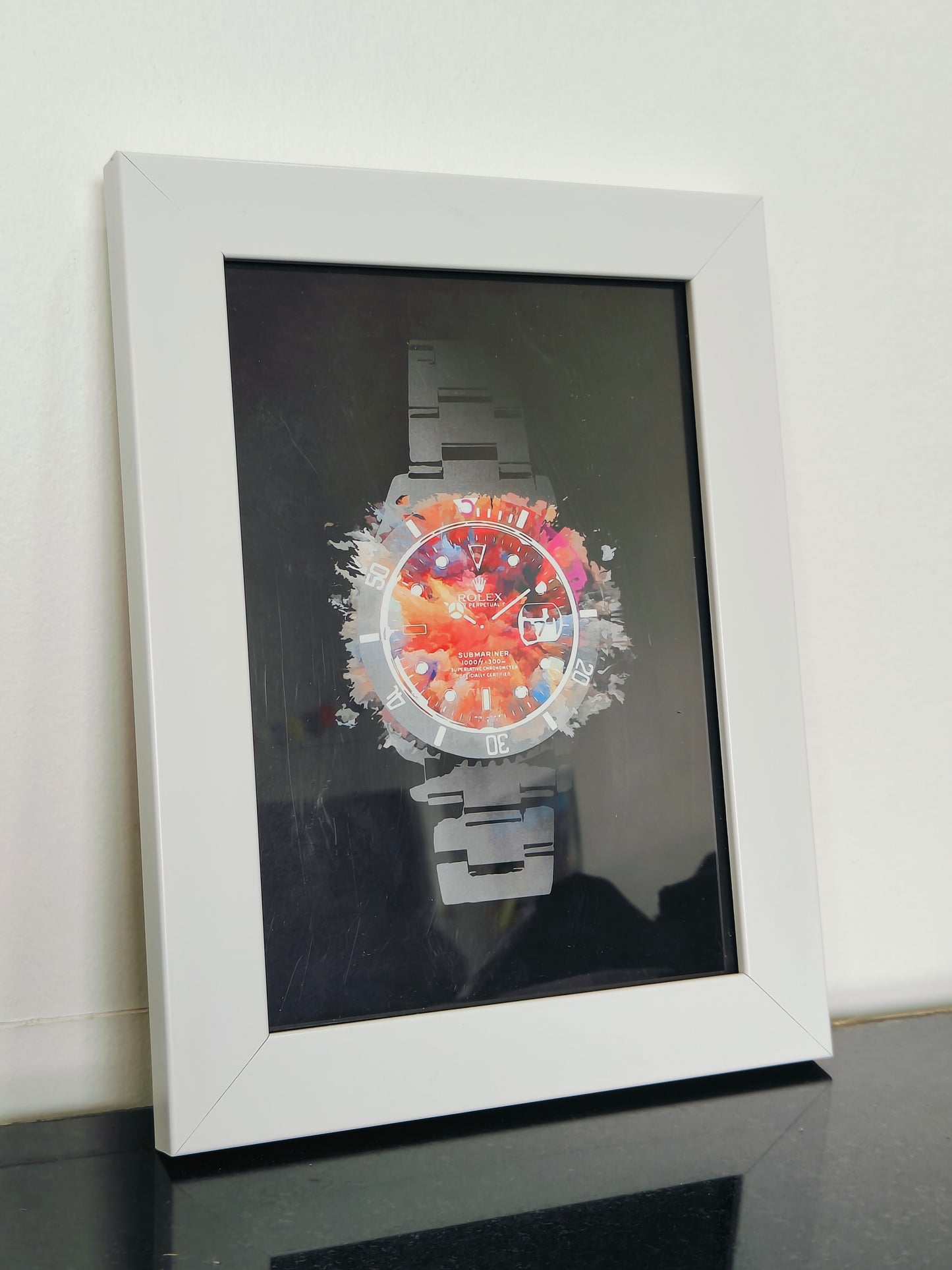 Color burst Watch Wall Frame